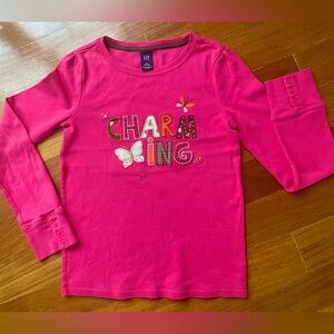 GAP KIDS Big Girls Christmas Top Tee Shirt Blouse Beads
Sz XXL 14/16 Long Sleeve